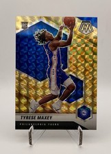Tyrese Maxey 2020-21 Panini Mosaic #203 Reactive Yellow ⭐️ Prizm Rookie