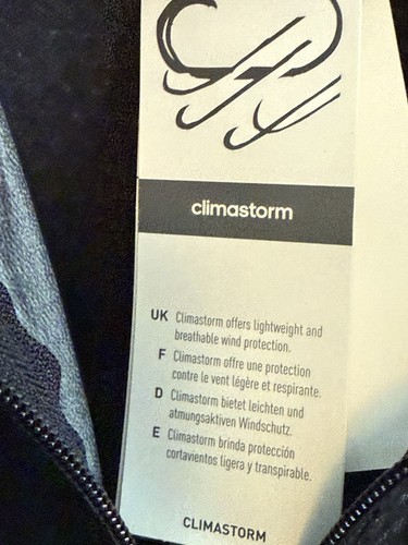 Damen Adidas SCHWARZ Clima Storm durchgehender Reißverschluss Weste Training Laufen Medium - Bild 4 von 6