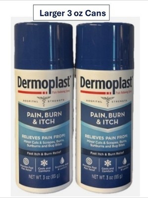 Dermoplast Pain, Burn & Itch Relieving Spray 3 Oz. Each X2 Exp 3/2027