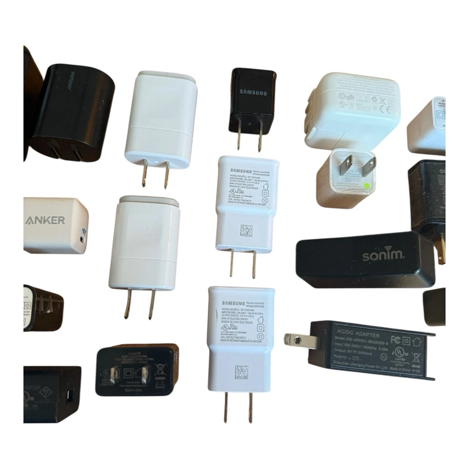 32x LOT Of USB 1A Wall Power Block Cube - Apple, Samsung, LG, Palm, Universal - Image 4 of 4
