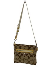 COACH shoulder bag canvas BEG all-over pattern F14869