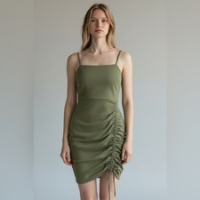 Windsor Olive Green Midi Dress