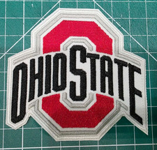 Ohio State Buckeyes Logo Football 3 X 2.8 Iron On Embroidered Patch Shoulder
