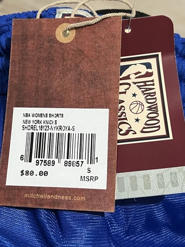 Mitchell & Ness New York Knicks Womens basketball Shorts Knicks fan blue small - Picture 7 of 9