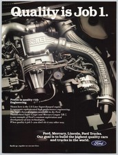 Supercharged Engine Ford Thunderbird Mercury Cougar Xr7 Cars 1989 Ad
