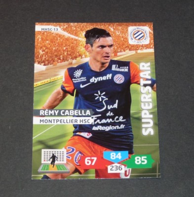 CABELLA STAR MONTPELLIER MHSC MOSSON FOOTBALL ADRENALYN CARD PANINI 2013-2014