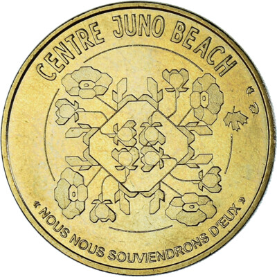 1102497] France, Token, Tourist Token, 14/ Centre Juno Beach, 2015