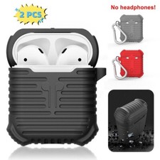 Waterproof Silicone Case Cover w/ Carabiner For Apple Airpod Accessories Airpods