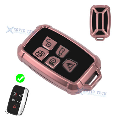 Armor Style Pink Full Seal Remote Control Key Case Shell For Range Rover Jaguar