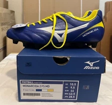Mizuno Monarcida 2 FS MD Men's Football Shoes Sport [US:10.5/285] NWT P1GA172302