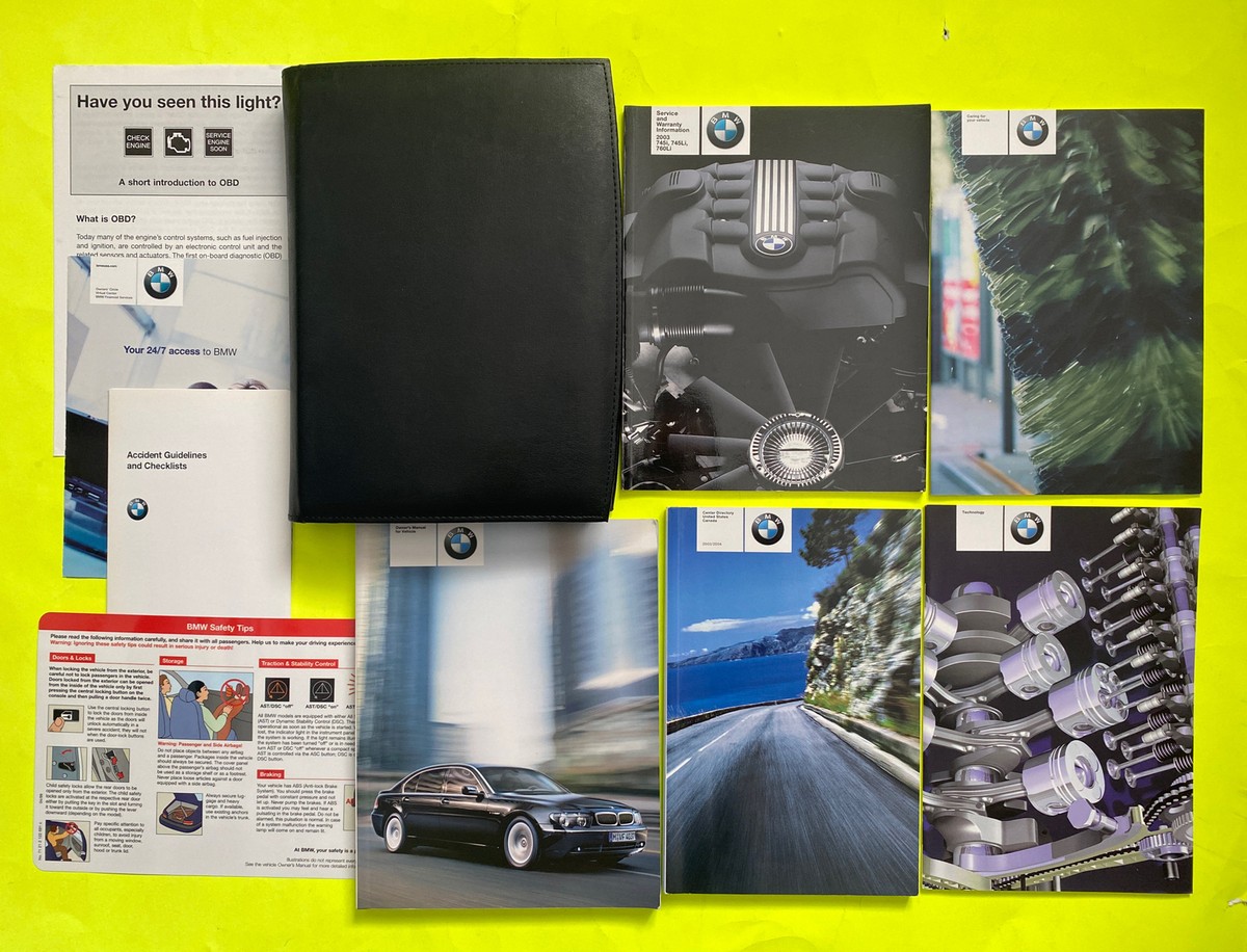2003 BMW 7 Series 745i 745Li 760Li Owners Manual Navigation User