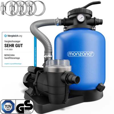 MONZANA  Sandfilteranlage Filterkessel Pool Filteranlage Sand Wasserfilter 7Wege