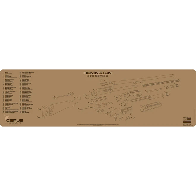 matsuページ Remington 870 Parts Schematic Magnum Gun Cleaning Mat
