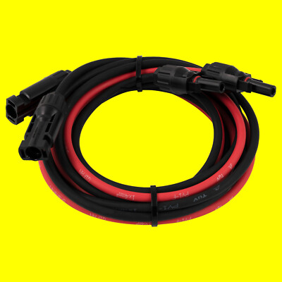 MC4 Verbindungskabel 2m Balkonkraftwerk Solar-Inverter PV-Kabel, 4mm², 1 Paar FM