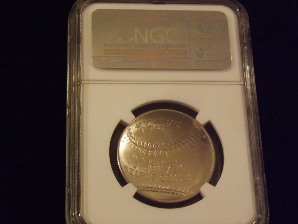 2014-D    50 C  Early Releases   Baseball Hall Of Fame   NGC MS 70 - Image 2 of 2