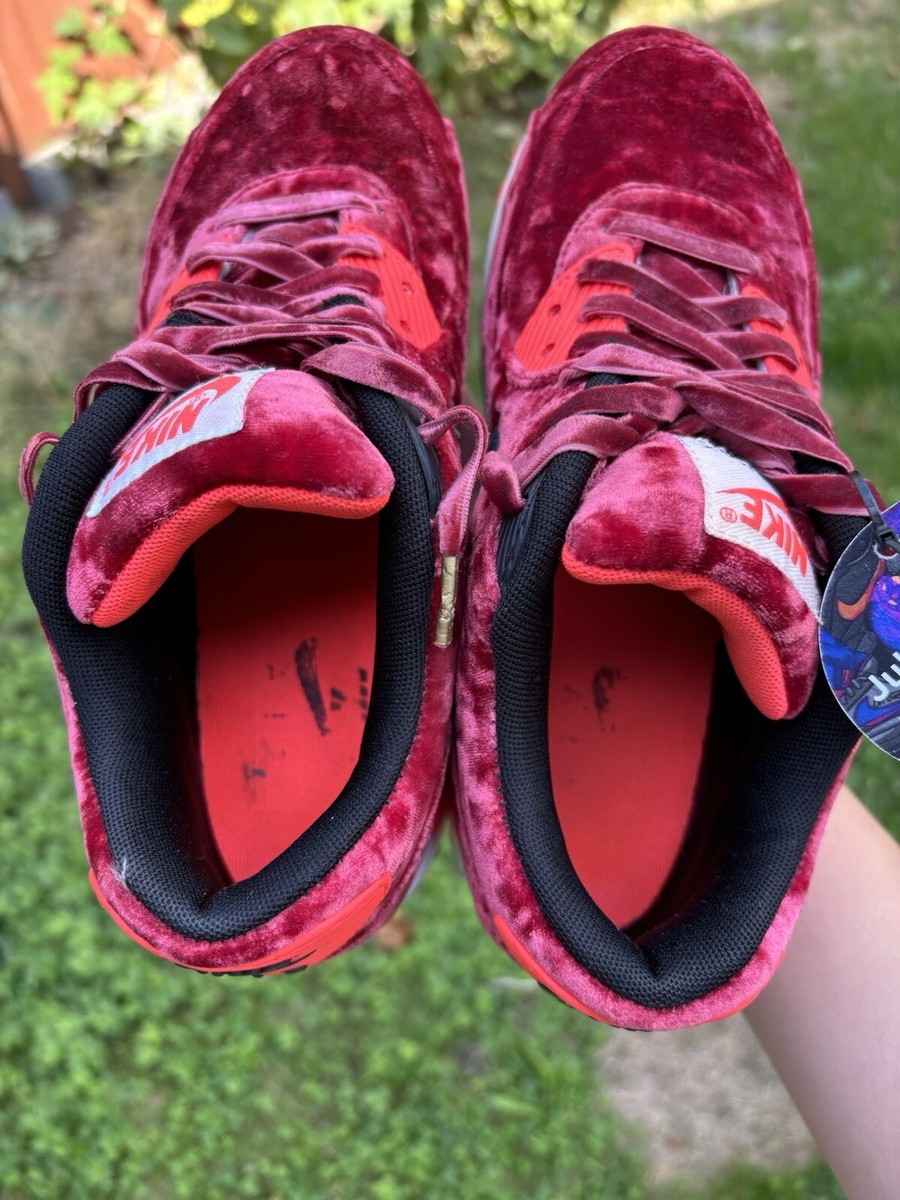 Size 7.5 - Nike Air Max 90 Anniversary Infrared Velvet W | eBay