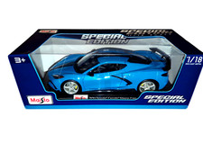 Maisto 1:18 2020 Chevrolet Corvette Stingray Coupe Blue Special Edition Boxed
