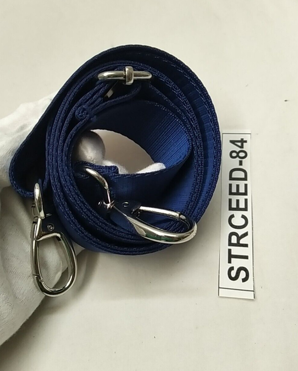 Blue Nylon Replacement Strap W/ Push Silvertone G… - image 4