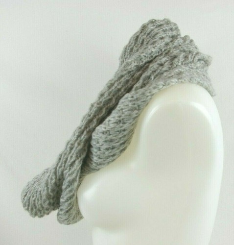 Aeropostale Free State Infinity Schal grau gestrickt neu mit Etikett 100 % Acryl - Bild 3 von 12