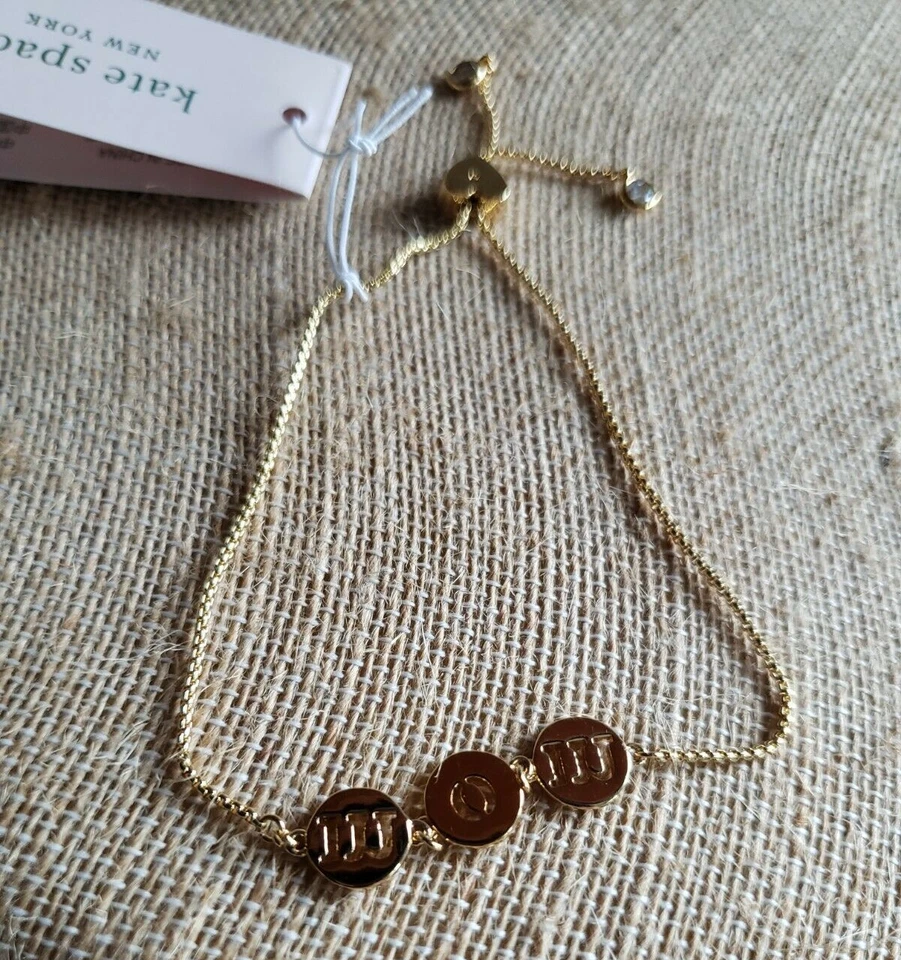 kate spade- Mom Knows Best- MOM Charm Bracelet- Clear/ Gold- NWT- $68 - Image 3 of 4