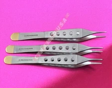 3 Adson Dressing Forceps  Fine Tip 4.75''Plastic Surgery Instruments Finestrated