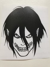 Attack on Titan Eren Yeager Titan Form Head AOT Sticker Vinyl Decal Waterproof