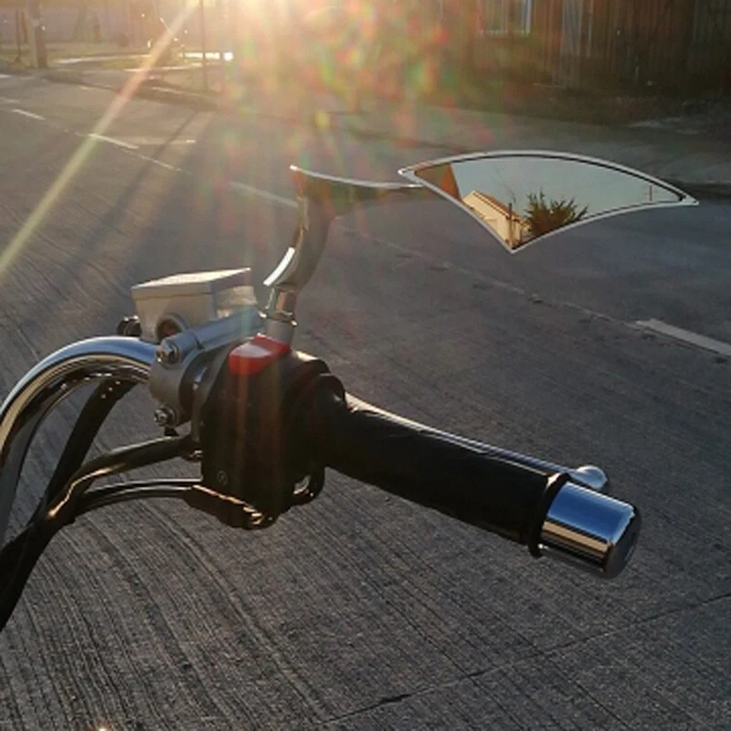 Espejos retrovisores laterales cromados para motocicleta Honda VTX1300C VTX1300S VTX1800C VTX1800R HG Foto 3 de 4