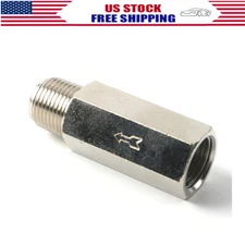 3/8" Female To 3/8" Male NPT Check Valve, Nickel Plated Brass 92833