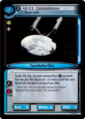Star Trek 2E: U.S.S. Constellation, Dead Hulk [Ungraded] These are the Voyages S