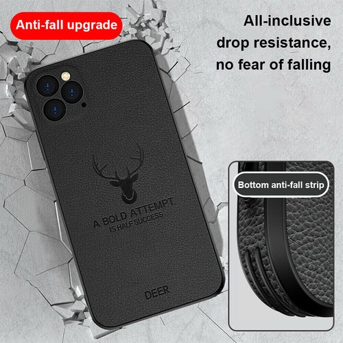 For iPhone 14 Pro Max 14 Plus 14 Pro 14 Case deer Leather Silicone Back Cover - Picture 8 of 24