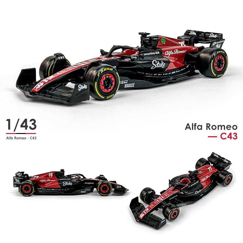Bburago 1/43 Alfa Romeo F1 Team C43 #77 Valtteri Bottas Diecast Model Car Gift