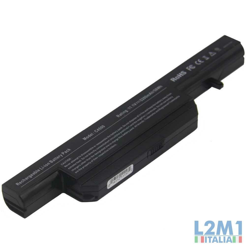 Batteria Potenziata 5200mAh per Clevo 6-87-W27PS-4P4 6-87-W24ES-4W4