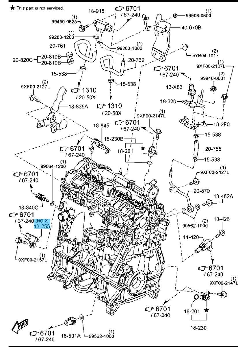 MAZDA CX-5 KE# KF# Genuine Diesel Engine Intake Pressure Map