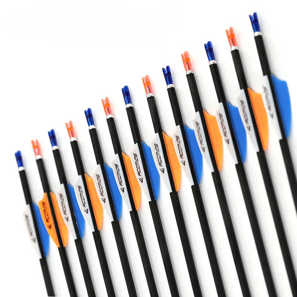 12pcs Arrow ID4.2mm 32in Pure Carbon Spine 300 350 400 500 600 700 800 900 1000 - Image 3 of 4