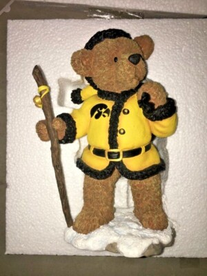 IOWA HAWKEYES SANTA CLAUDE MASCOT RIDGEWOOD FOOTBALL FIGURE FIGURINE 2003 NEW