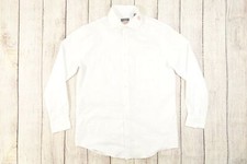 VAN HEUSEN WHITE CHECK TEXTURE MEDIUM REGULAR STRETCH BUTTON FRONT SHIRT DEFECT