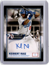 2021 Topps Series 2 Keibert Ruiz Rookie Auto 70 Years of Baseball Black /187