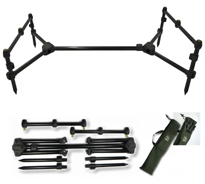 Behr Mini Rod Pod für 3 Ruten geeignet kompakt und stabil komplett mit Tasche - Bild 1 von 4