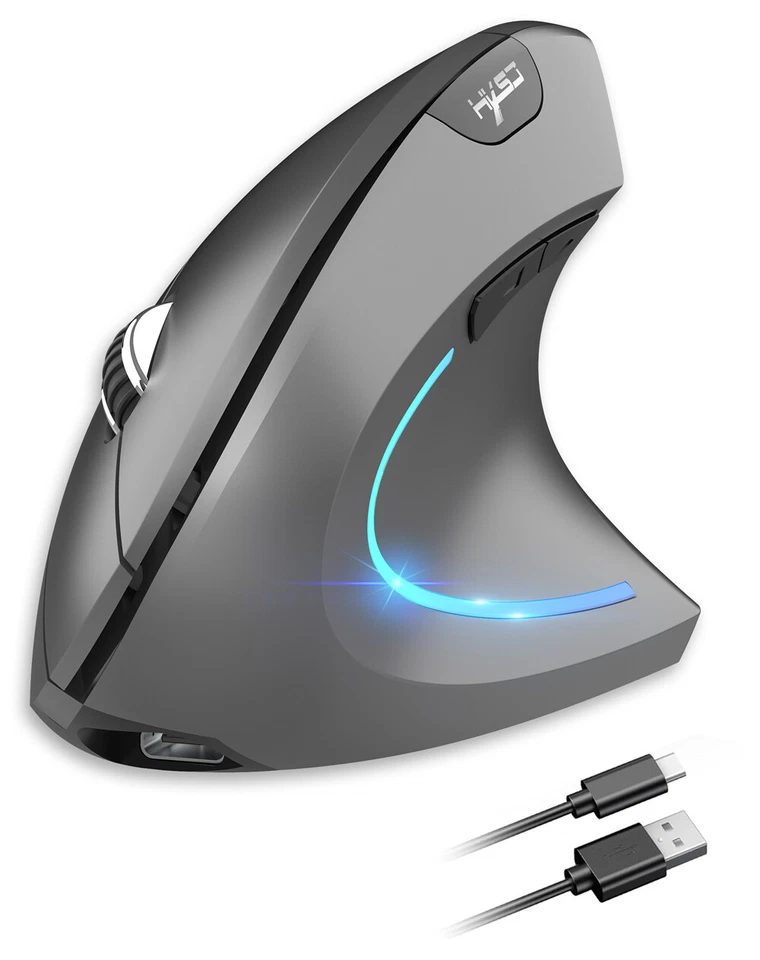 Vertical Mouse Ergonomic Rechargeable 2.4G + BT Wireless Mice Silent Mouse - Image 4 of 4