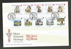 New ListingISLE OF MAN 2004 NATIONAL HERITAGE SET on UNADDRESSED FIRST DAY COVER
