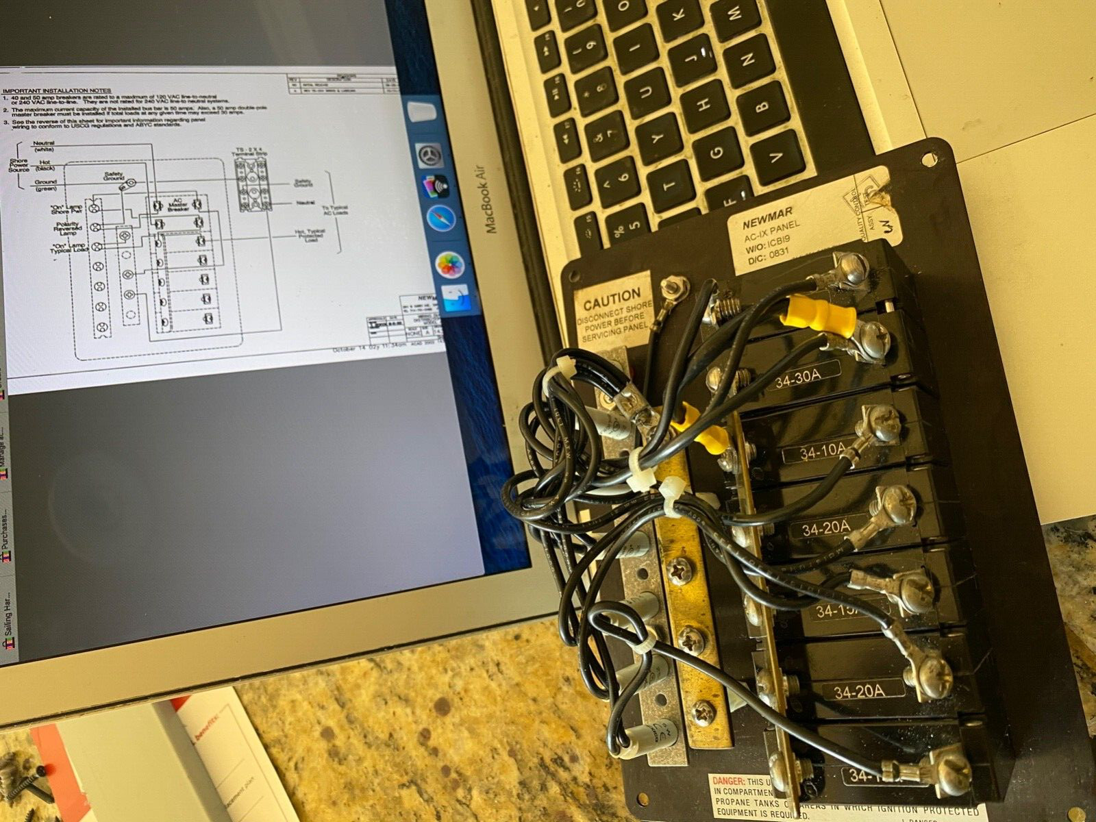 NEWMAR AC-IX ELECTRIC PANEL FOR BOAT, RV, OR TINY HOUSE