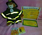 Limited Edition Wildlife Fund Build-a-Bear Bengal Tiger Fireman w/ Birth Cert. — photo 1