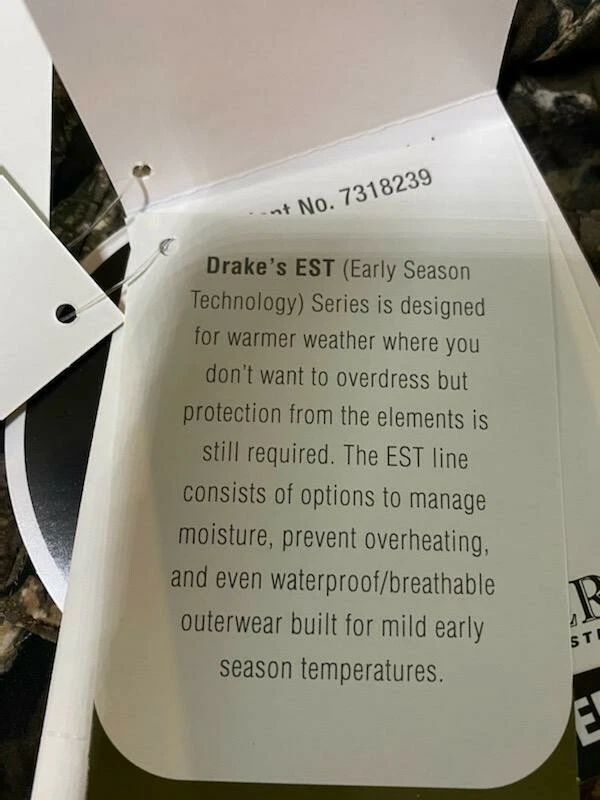 Drake waterfowl 1/4 Zip Refuge EST Pullover RealTree Timber Lg banded avery hunt - Image 3 of 4