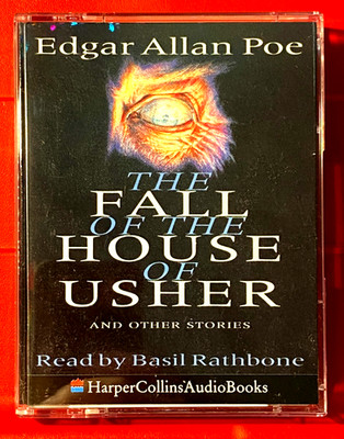 Edgar Allan Poe The Fall Of The House Of Usher+5 2-Tape Audio Basil Rathbone