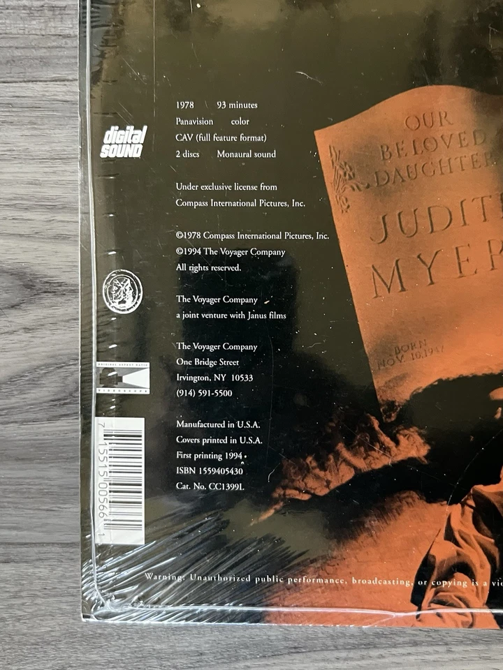 Halloween | Criterion Collection 2 Laserdisc Set | First Printing | SEALED! - Image 3 of 3