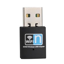 300Mbps USB WiFi Adapter, Wireless LAN Network Card Adapter Stick Black