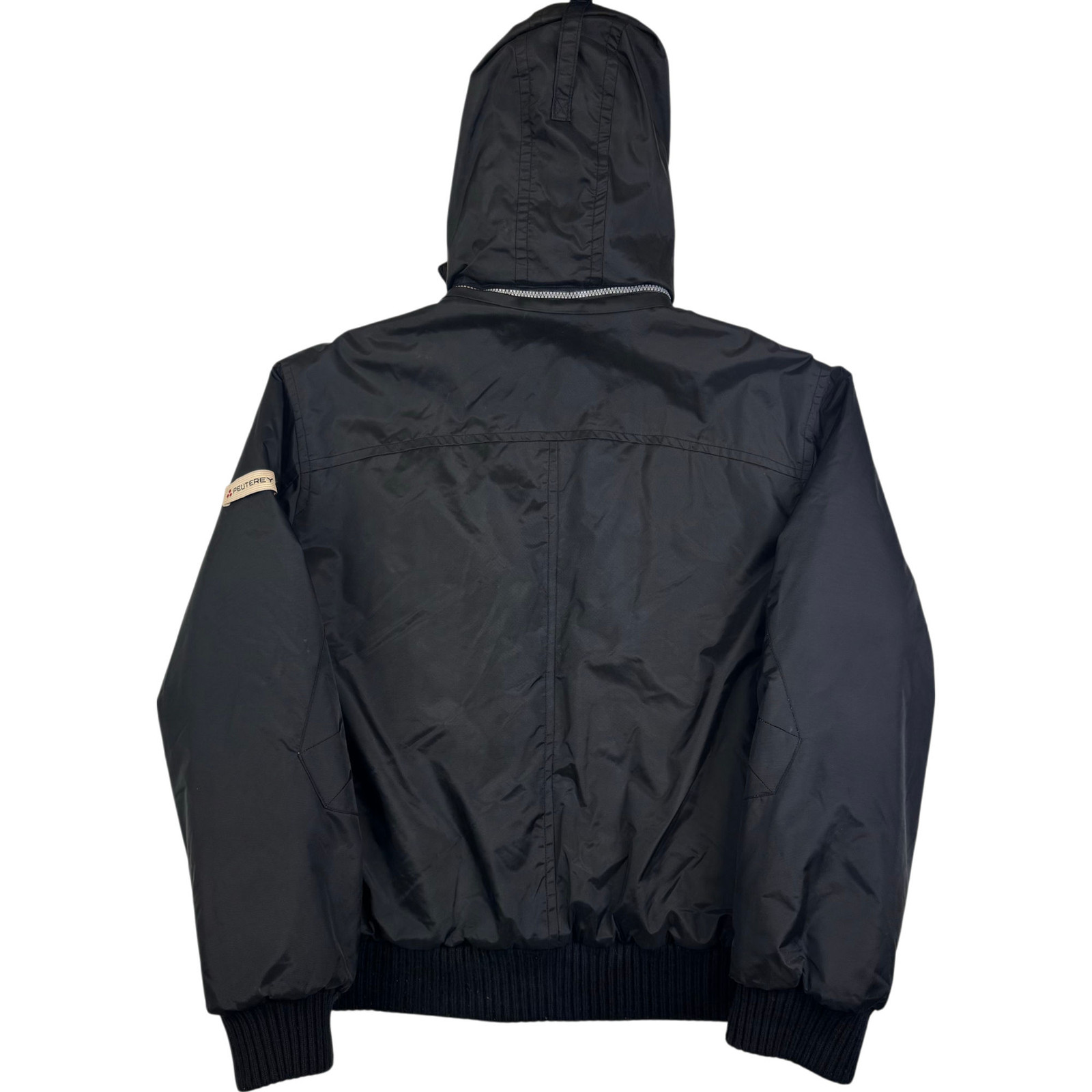 Peuterey Black Hooded Puffer Jacket Extra Large Full Zip Padded image 2