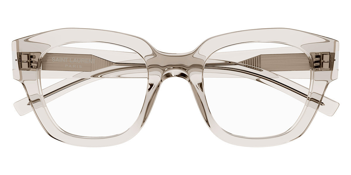 Saint Laurent SL 640 Eyeglasses Women Beige 49mm New 100