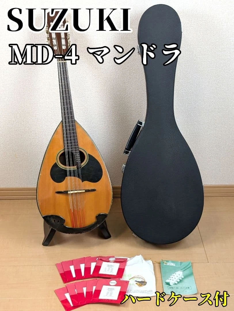 【美品】SUZUKI マンドリン M-80 Master Hand 波状リブ胴 美品】SUZUKI マンドリン M-80 Master Hand 波状リブ胴