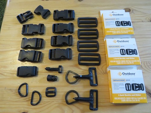 Large Lot of Plastic Buckles for Strap Replacement, Quick Side Release Buckles
